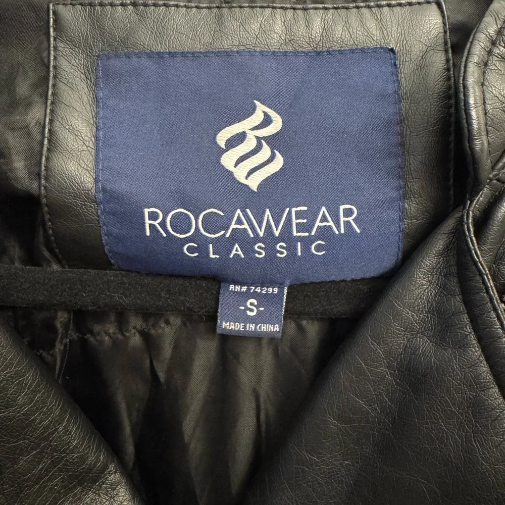 Rocawear Women's Black Leather Jacket - Picture 2 of 5